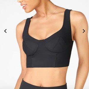 BRAND NEW Black Athletic Crop Top